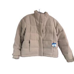 Womens XL Columbia Ruby Falls Puffer Sherpa Duck Down-Feather Filled Coat! New